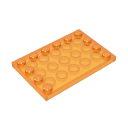 GDS-757 - Plate Special 4 x 6 with Studs on 3 Edges