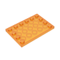 GDS-757 - Plate Special 4 x 6 with Studs on 3 Edges