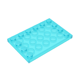GDS-757 - Plate Special 4 x 6 with Studs on 3 Edges