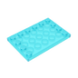 GDS-757 - Plate Special 4 x 6 with Studs on 3 Edges