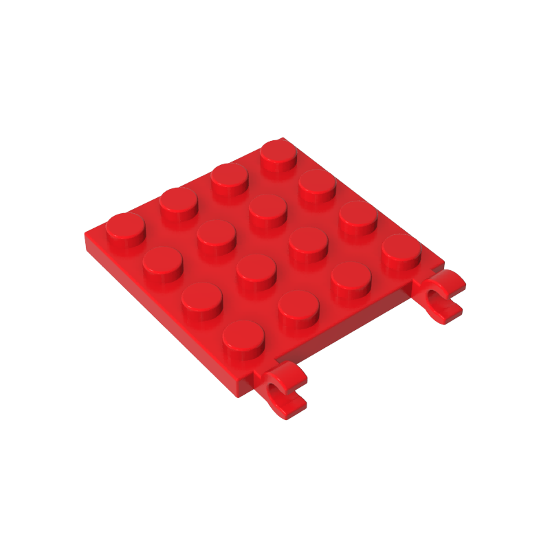 GDS-758 - Plate Special 4 x 4 with Clips Horizontal (thick open O clips)