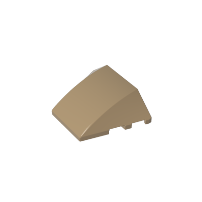 GDS-762 - Wedge Curved 4 x 3 No Studs [Plain]