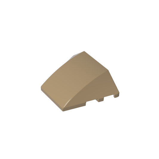 GDS-762 - Wedge Curved 4 x 3 No Studs [Plain]