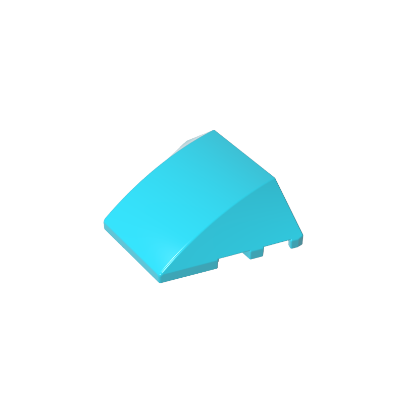 GDS-762 - Wedge Curved 4 x 3 No Studs [Plain]