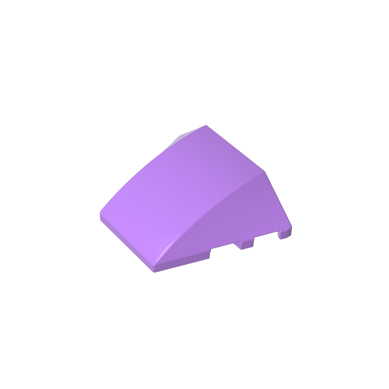 GDS-762 - Wedge Curved 4 x 3 No Studs [Plain]
