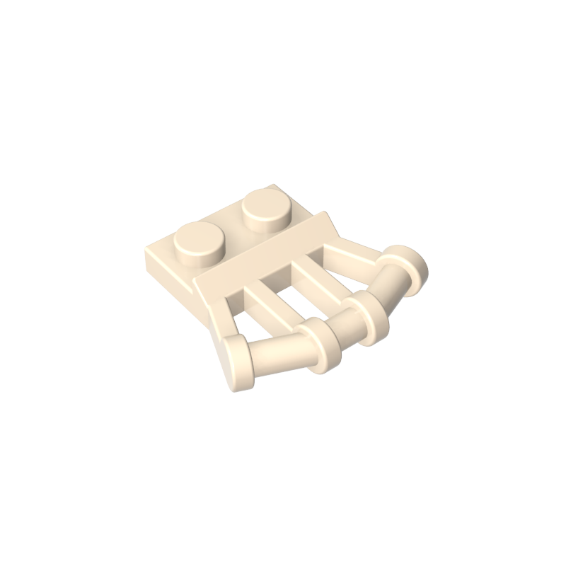 GDS-771 - Plate Special 1 x 2 with Angled Handles on Side