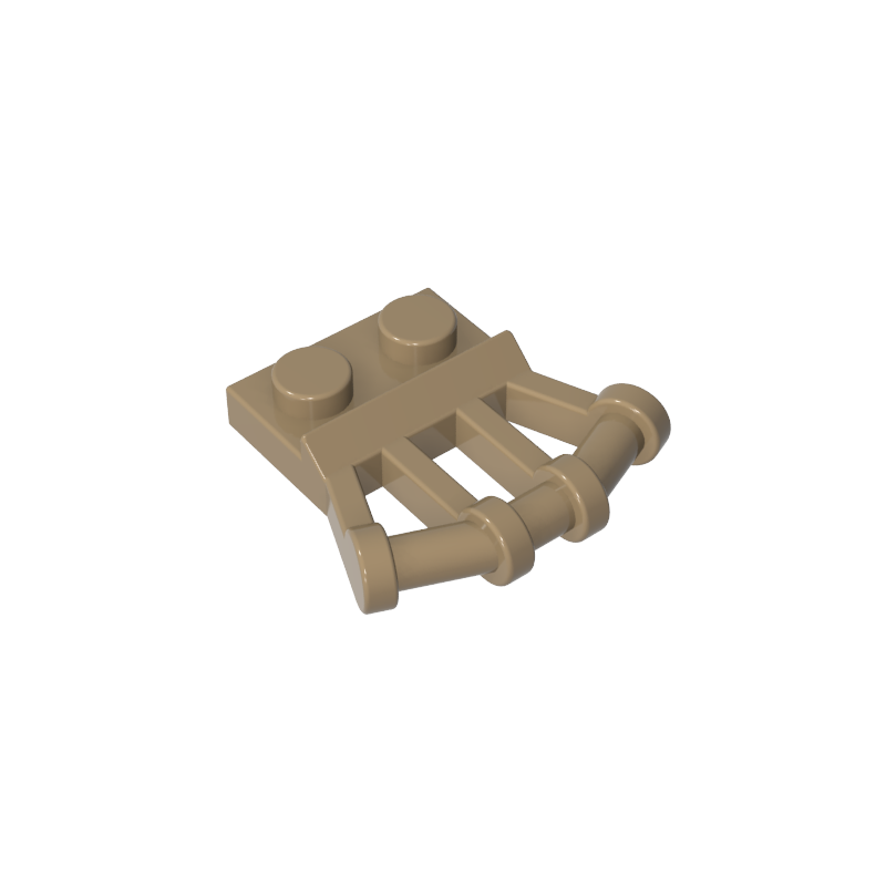 GDS-771 - Plate Special 1 x 2 with Angled Handles on Side