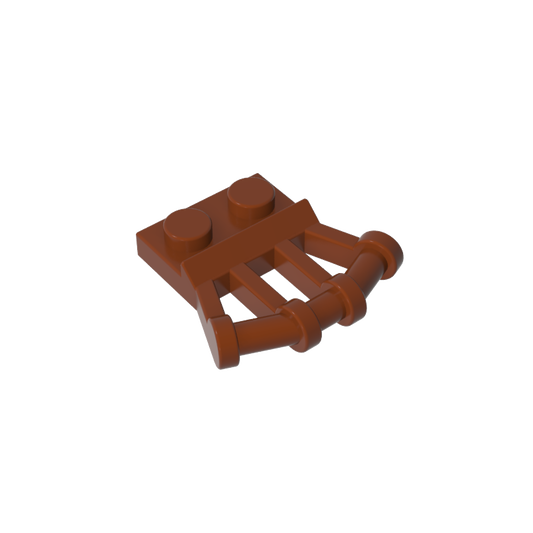 GDS-771 - Plate Special 1 x 2 with Angled Handles on Side