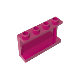 GDS-787 - Panel 1 x 4 x 2 with Side Supports - Hollow Studs