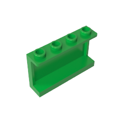 GDS-787 - Panel 1 x 4 x 2 with Side Supports - Hollow Studs