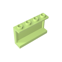 GDS-787 - Panel 1 x 4 x 2 with Side Supports - Hollow Studs