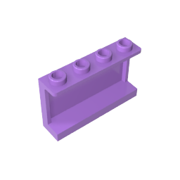GDS-787 - Panel 1 x 4 x 2 with Side Supports - Hollow Studs