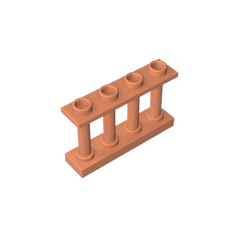 GDS-789 - Fence Spindled 1 x 4 x 2 [4 Top Studs]
