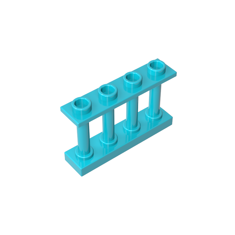 GDS-789 - Fence Spindled 1 x 4 x 2 [4 Top Studs]