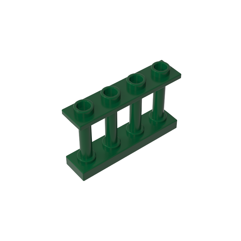 GDS-789 - Fence Spindled 1 x 4 x 2 [4 Top Studs]