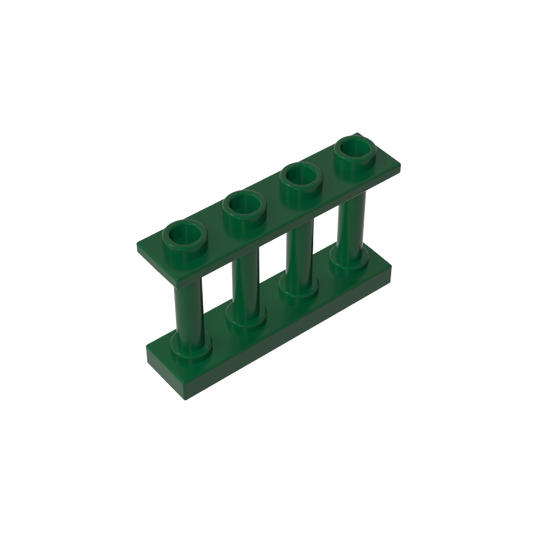 GDS-789 - Fence Spindled 1 x 4 x 2 [4 Top Studs]