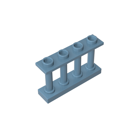 GDS-789 - Fence Spindled 1 x 4 x 2 [4 Top Studs]