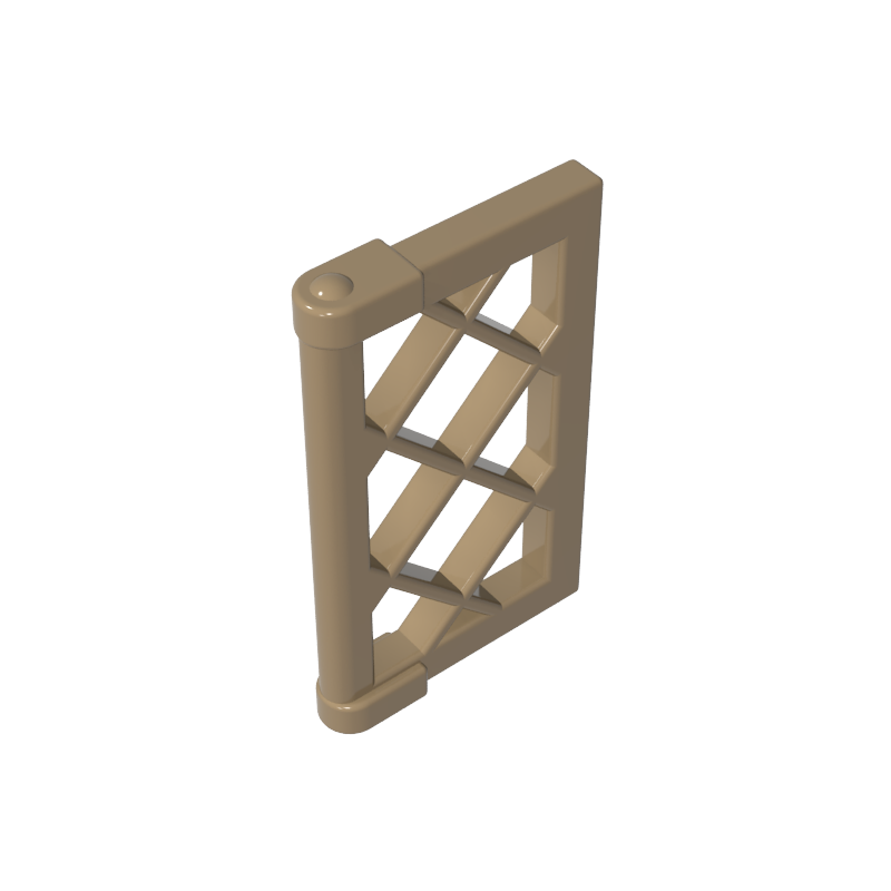 GDS-790 - Window 1 x 2 x 3 Pane Latticed with Thick Corner Tabs