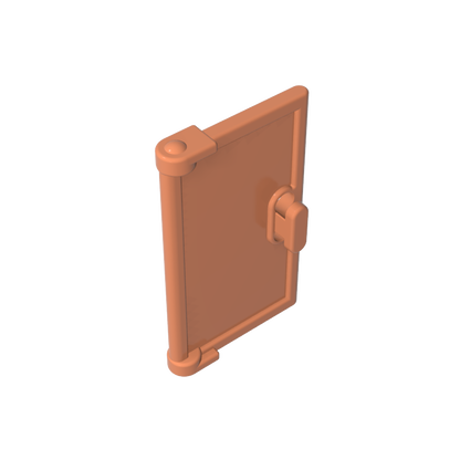 GDS-793 - Door 1 x 2 x 3 with Vertical Handle, New Mold for Tabless Frames