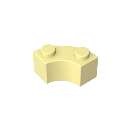 GDS-799 - Brick Round Corner 2 x 2 Macaroni with Stud Notch and Reinforced Underside [New Style]