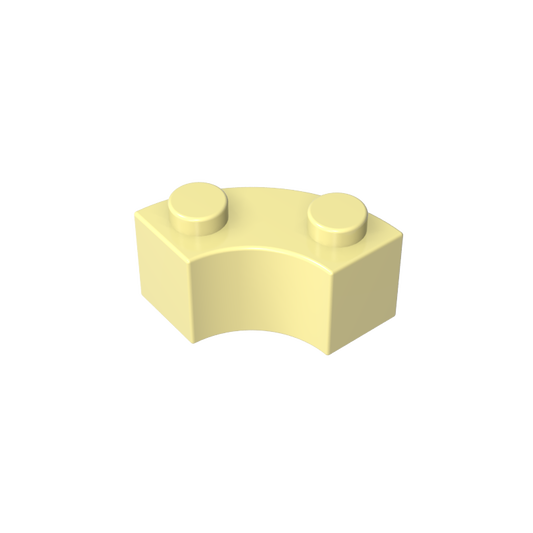 GDS-799 - Brick Round Corner 2 x 2 Macaroni with Stud Notch and Reinforced Underside [New Style]