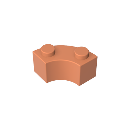 GDS-799 - Brick Round Corner 2 x 2 Macaroni with Stud Notch and Reinforced Underside [New Style]