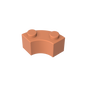 GDS-799 - Brick Round Corner 2 x 2 Macaroni with Stud Notch and Reinforced Underside [New Style]