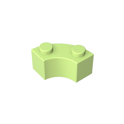 GDS-799 - Brick Round Corner 2 x 2 Macaroni with Stud Notch and Reinforced Underside [New Style]