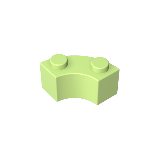 GDS-799 - Brick Round Corner 2 x 2 Macaroni with Stud Notch and Reinforced Underside [New Style]