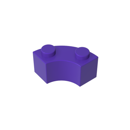 GDS-799 - Brick Round Corner 2 x 2 Macaroni with Stud Notch and Reinforced Underside [New Style]