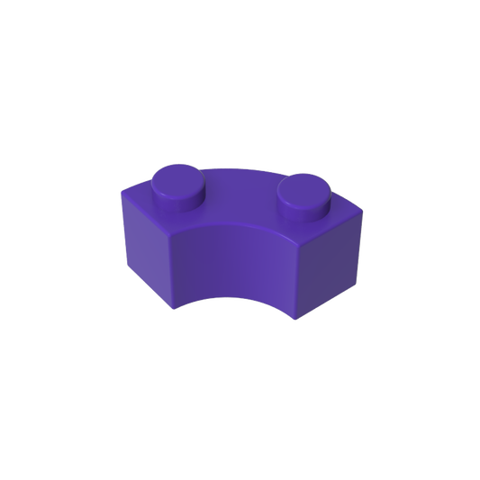 GDS-799 - Brick Round Corner 2 x 2 Macaroni with Stud Notch and Reinforced Underside [New Style]