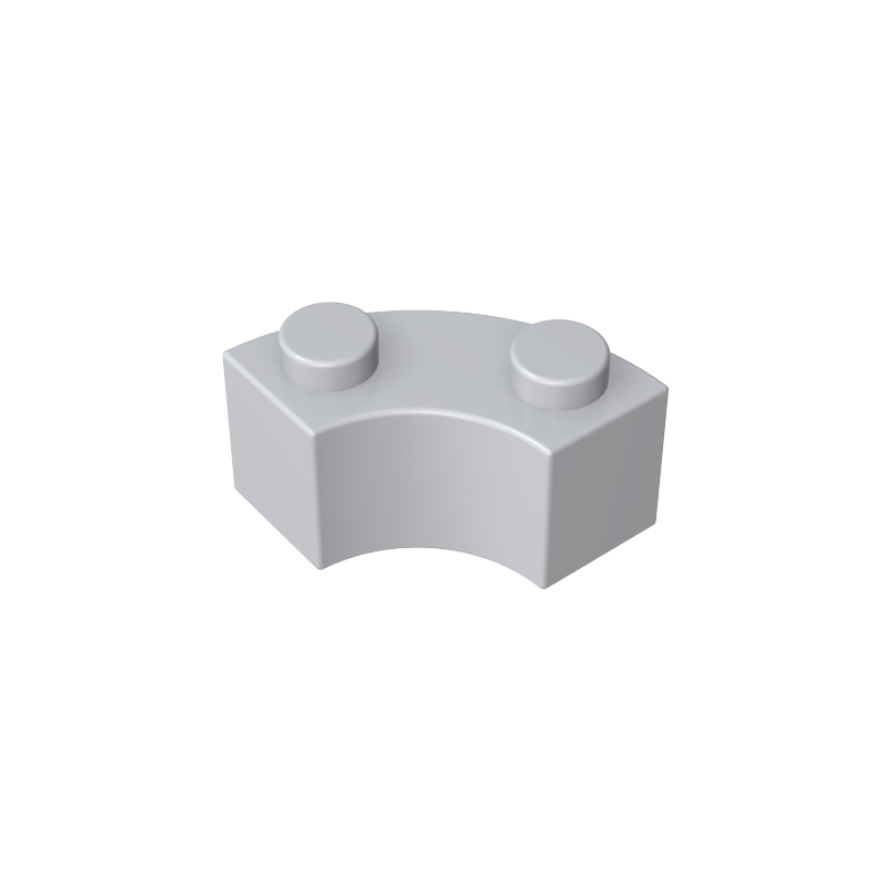GDS-799 - Brick Round Corner 2 x 2 Macaroni with Stud Notch and Reinforced Underside [New Style]
