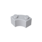 GDS-799 - Brick Round Corner 2 x 2 Macaroni with Stud Notch and Reinforced Underside [New Style]