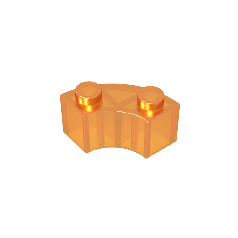 GDS-799 - Brick Round Corner 2 x 2 Macaroni with Stud Notch and Reinforced Underside [New Style]