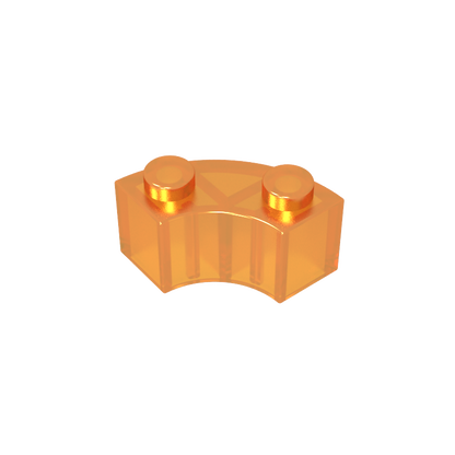 GDS-799 - Brick Round Corner 2 x 2 Macaroni with Stud Notch and Reinforced Underside [New Style]