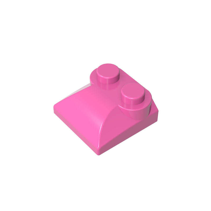 GDS-800 - Brick Curved 2 x 2 x 2/3 Two Studs and Curved Slope End