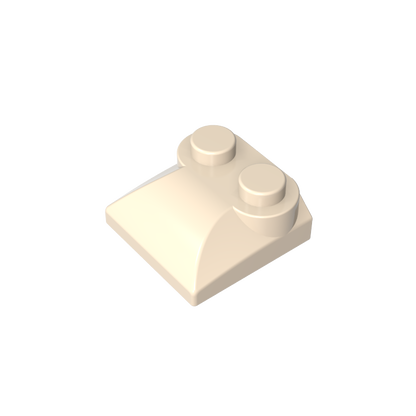 GDS-800 - Brick Curved 2 x 2 x 2/3 Two Studs and Curved Slope End