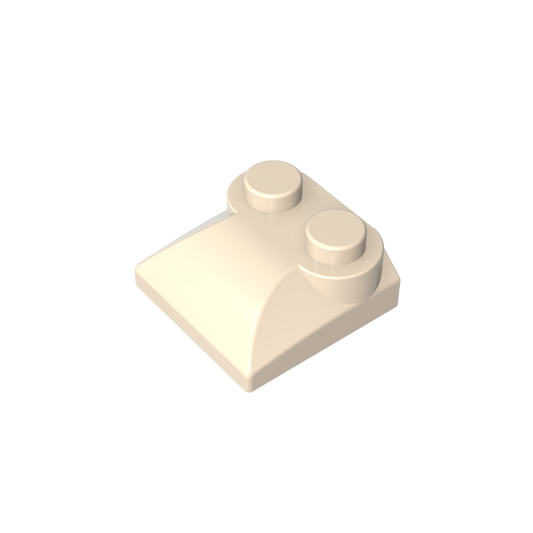 GDS-800 - Brick Curved 2 x 2 x 2/3 Two Studs and Curved Slope End