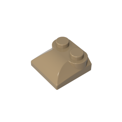 GDS-800 - Brick Curved 2 x 2 x 2/3 Two Studs and Curved Slope End