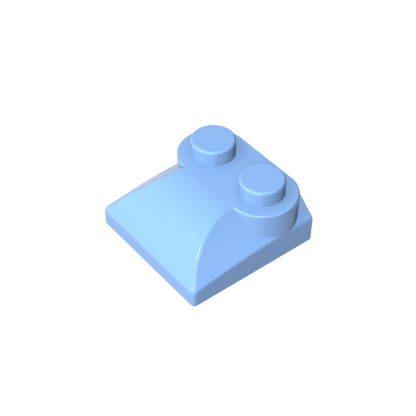 GDS-800 - Brick Curved 2 x 2 x 2/3 Two Studs and Curved Slope End