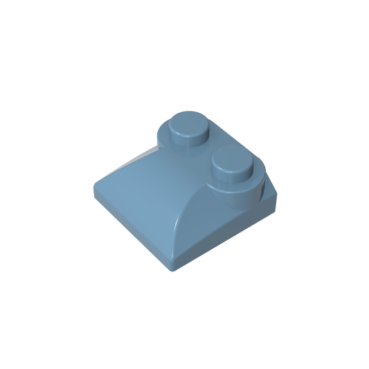 GDS-800 - Brick Curved 2 x 2 x 2/3 Two Studs and Curved Slope End
