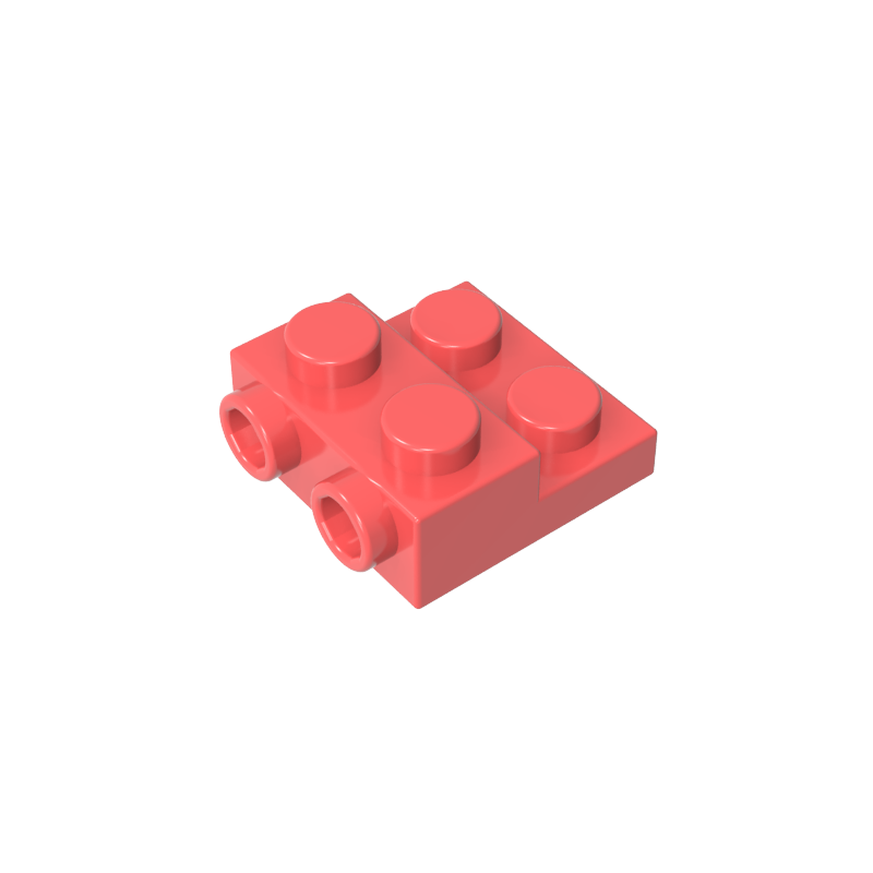 GDS-801 - Plate Special 2 x 2 x 0.667 with Two Studs On Side and Two Raised