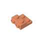GDS-801 - Plate Special 2 x 2 x 0.667 with Two Studs On Side and Two Raised
