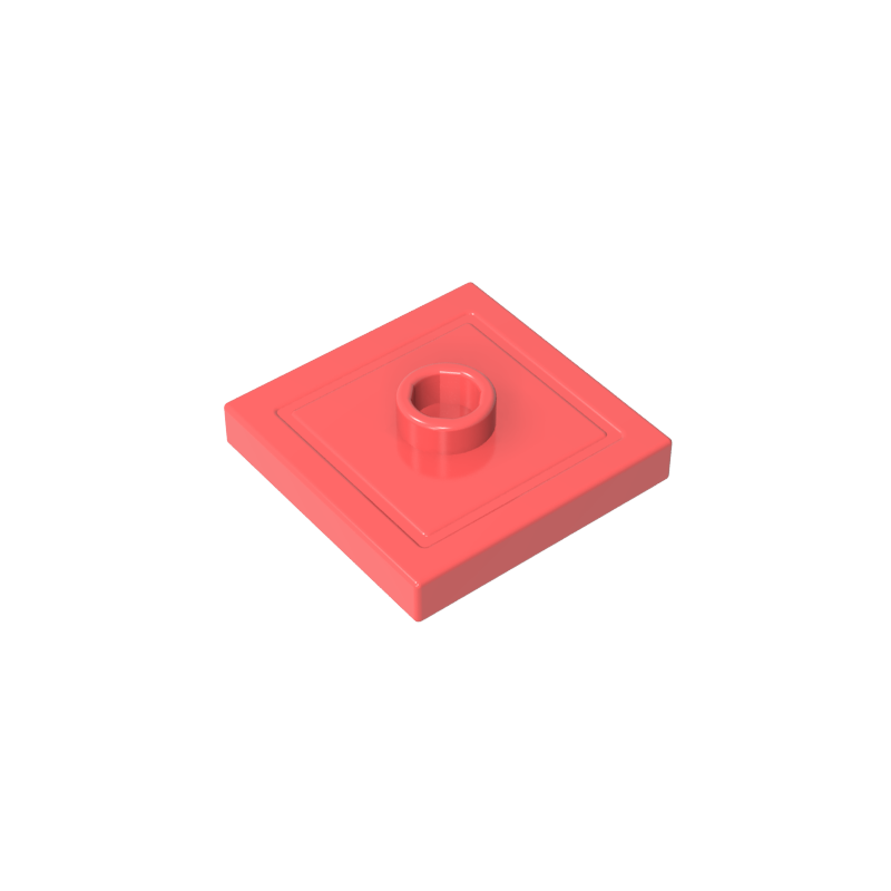 GDS-805 - Plate Special 2 x 2 with Groove and Center Stud (Jumper)