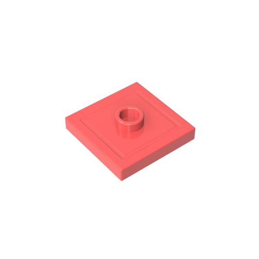 GDS-805 - Plate Special 2 x 2 with Groove and Center Stud (Jumper)