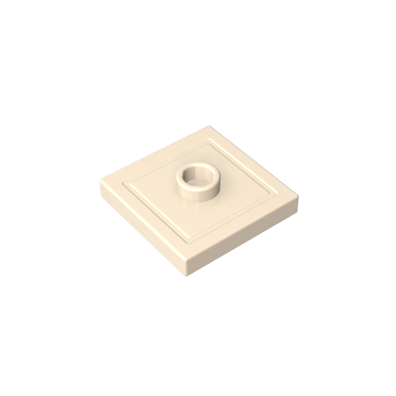 GDS-805 - Plate Special 2 x 2 with Groove and Center Stud (Jumper)