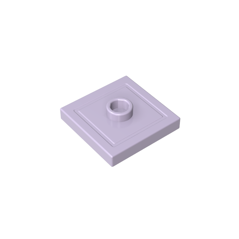 GDS-805 - Plate Special 2 x 2 with Groove and Center Stud (Jumper)