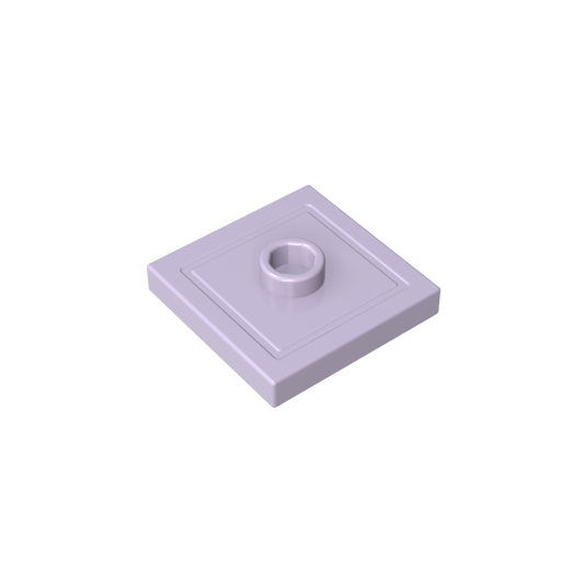 GDS-805 - Plate Special 2 x 2 with Groove and Center Stud (Jumper)