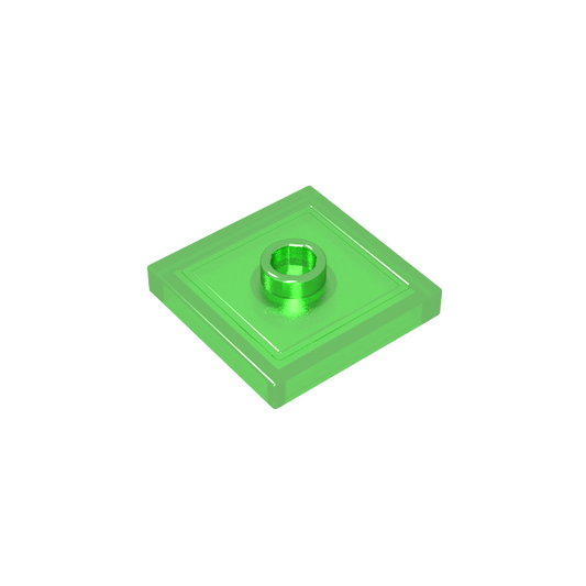 GDS-805 - Plate Special 2 x 2 with Groove and Center Stud (Jumper)