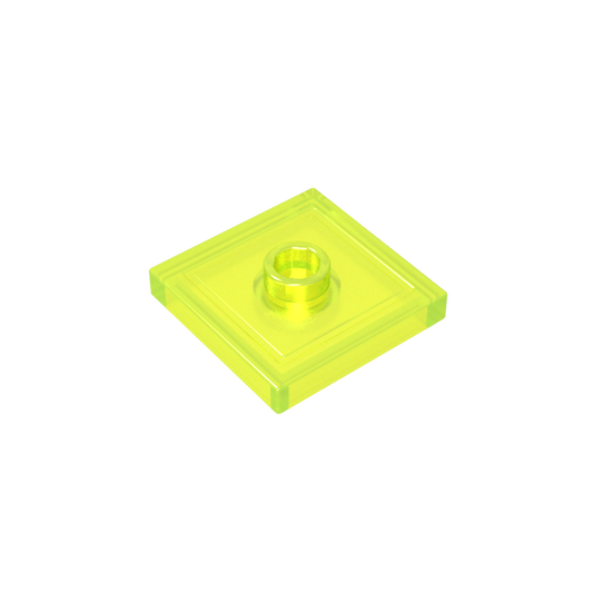 GDS-805 - Plate Special 2 x 2 with Groove and Center Stud (Jumper)